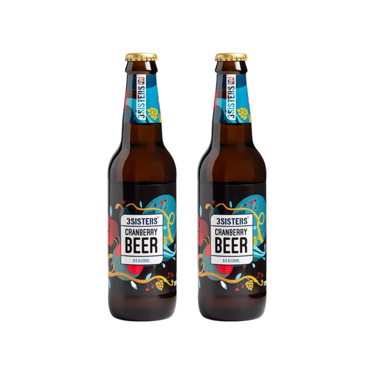 3 Sisters Non-Alcoholic Beer - Cranberry Flavor