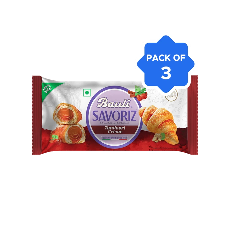 Bauli Cheese Tandoori Croissant - Pack of 3