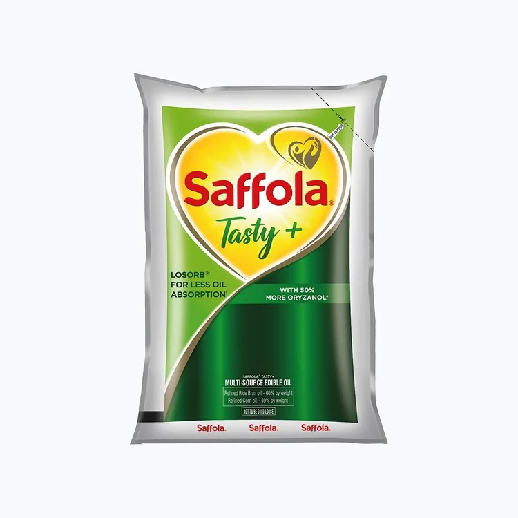 Saffola Tasty + Refined Rice Bran & Corn Blended Cooking Oil (Aduge Enne)