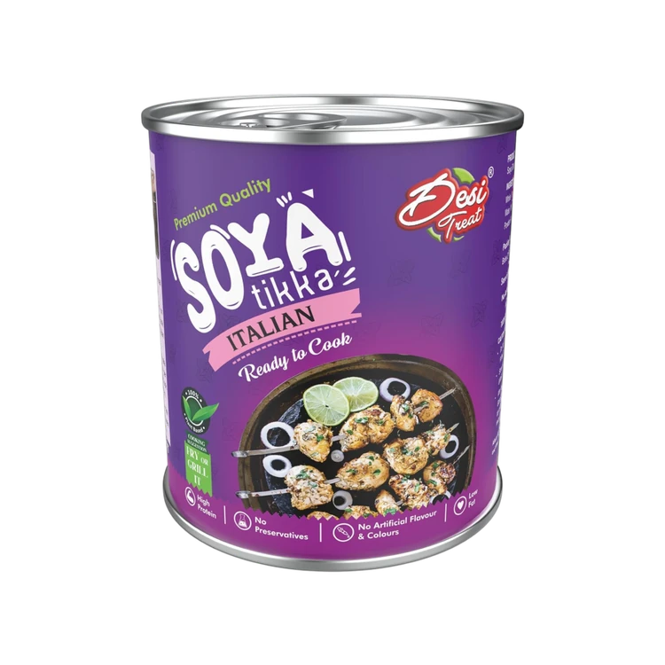 Desi Treat Soya Tikka Italian (Ready to Cook)