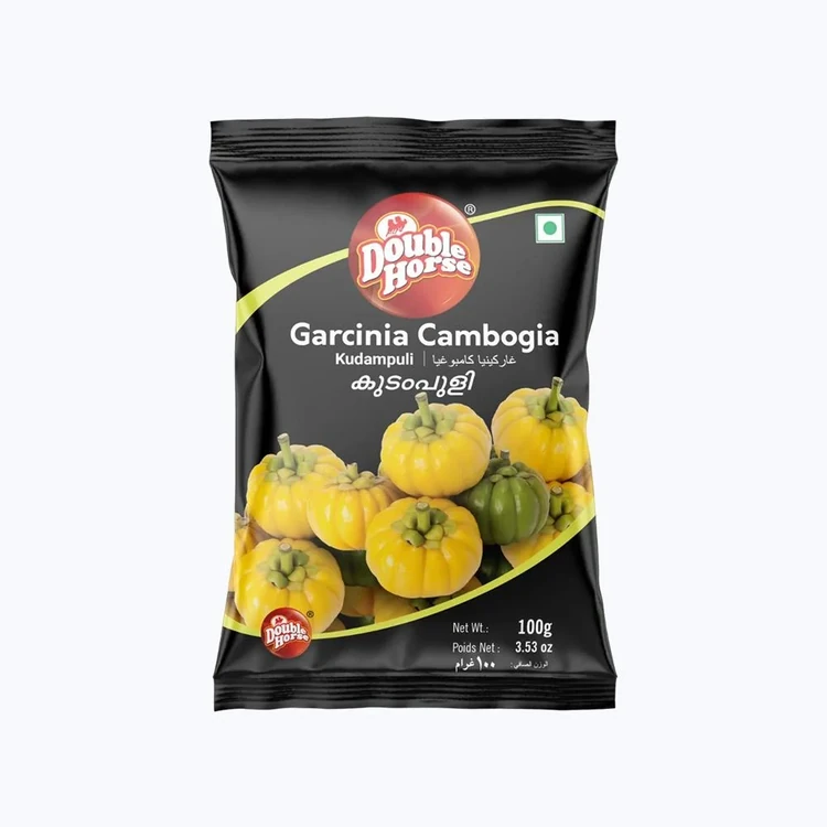 Double Horse Garcinia Cambogia Kudampuli Black Tamarind (Hunase Hannu)