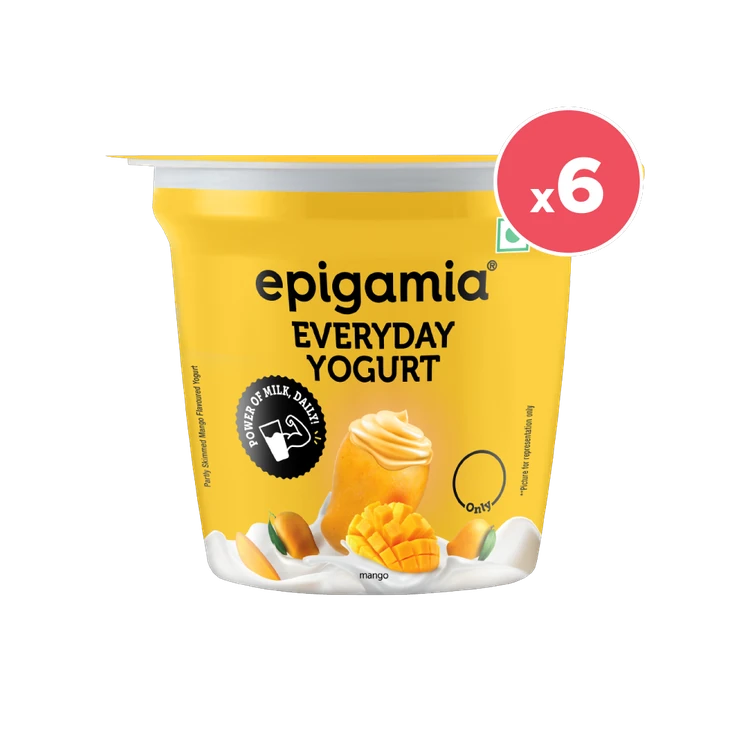 epigamia Everyday Mango Yogurt - Pack of 6