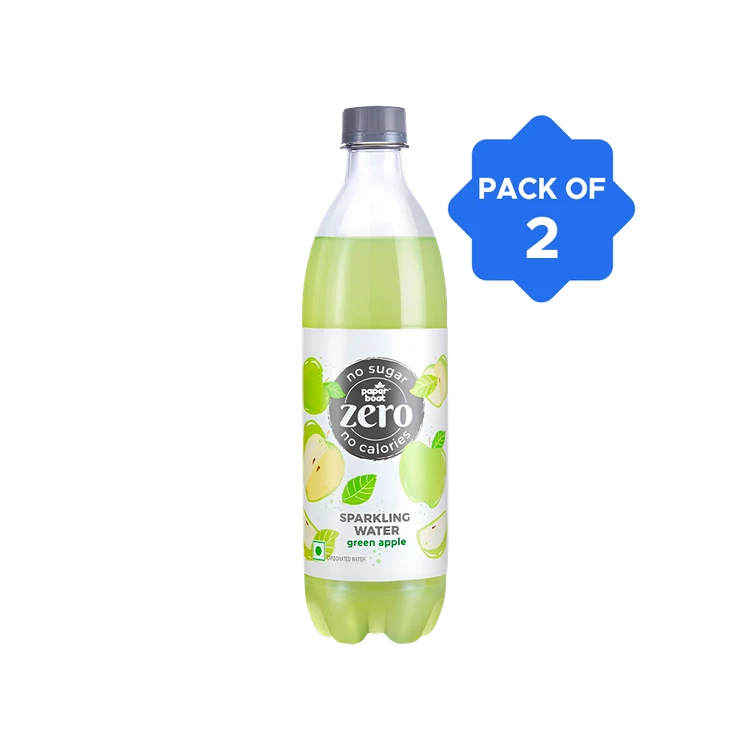 paper boat Zero Sugar Green Apple Sparkling Water - Pack of 2