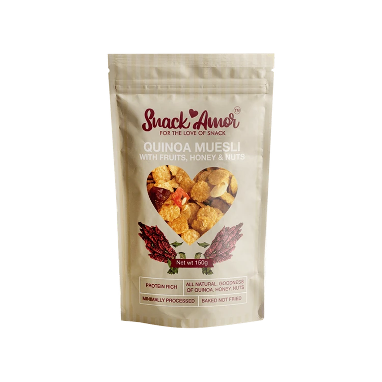 SnackAmor Quinoa Muesli with Fruits, Honey & Nuts