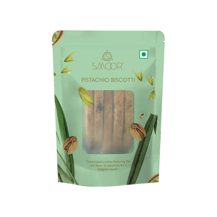 Smoor Pistachio Biscotti
