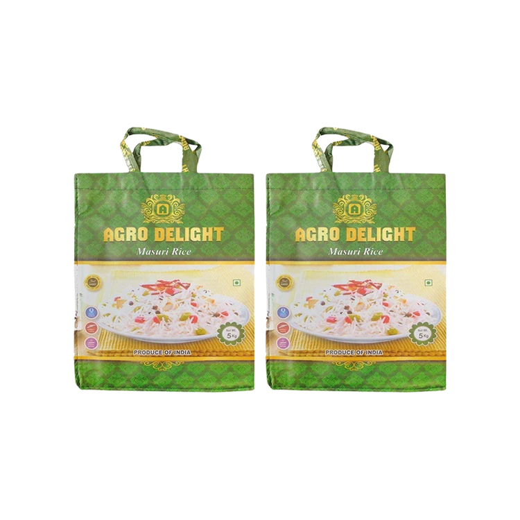 Agro Delight Raw Sonamasuri Rice (Long Grain) - Pack of 2 (Sonamasuri Akki)