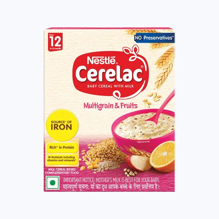 Nestle Cerelac Multigrain & Fruits Baby Cereal (From 12 to 24 Months)