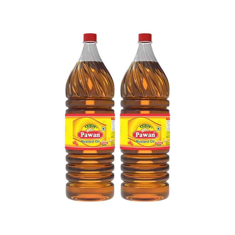 Pawan Mustard Oil - Pack of 2 (Sasive Enne)
