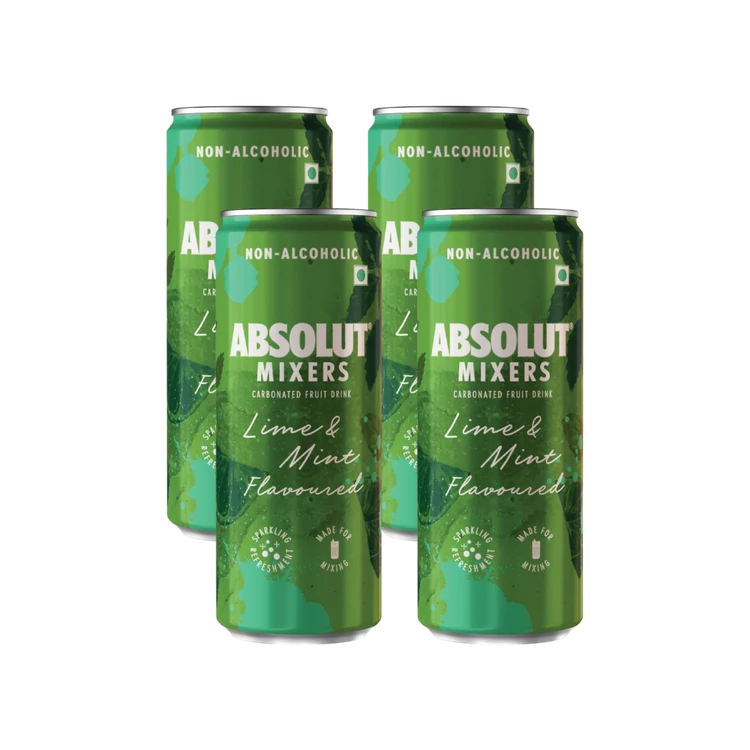 Absolut Mixers (Lime & Mint Flavoured)