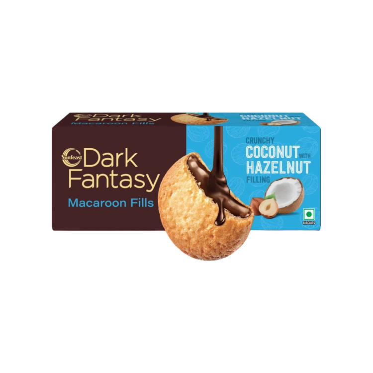 Sunfeast Dark Fantasy Coconut & Hazelnut Macaroon Fills Cookies