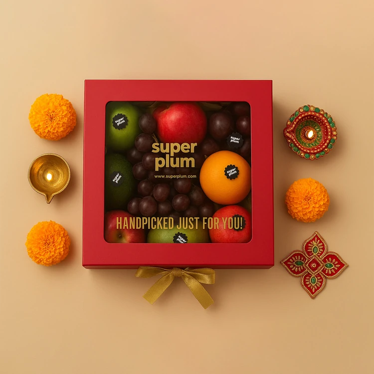 Festive Premium Fruit Basket Gift