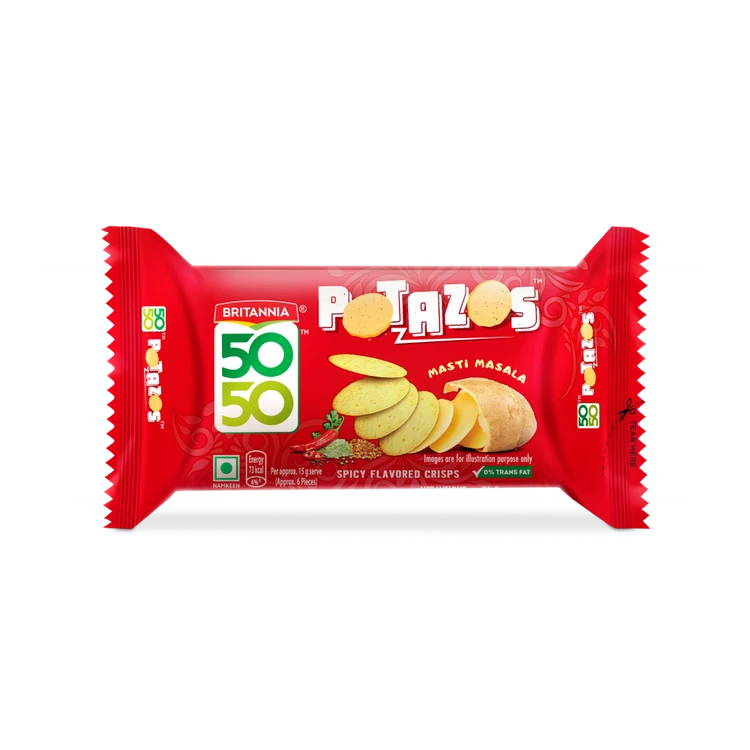 Britannia 5050 Potazos Masti Masala Potato Biscuit