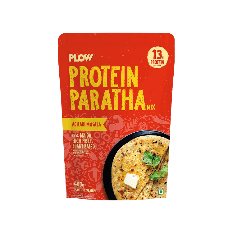 Plow Protein Paratha Flour Mix (Achari Masala) - Plant Based