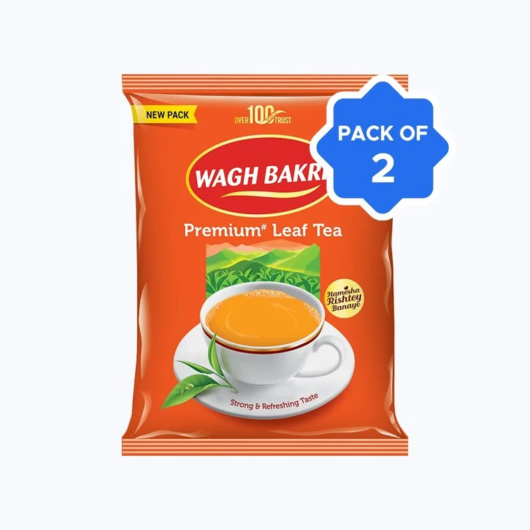 Wagh Bakri Premium Leaf Tea (250 g) - Pack of 2