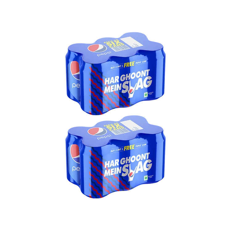 Pepsi Cola Soft Drink Multi Pack - Buy 5 Get 1 Free - Pack of 2