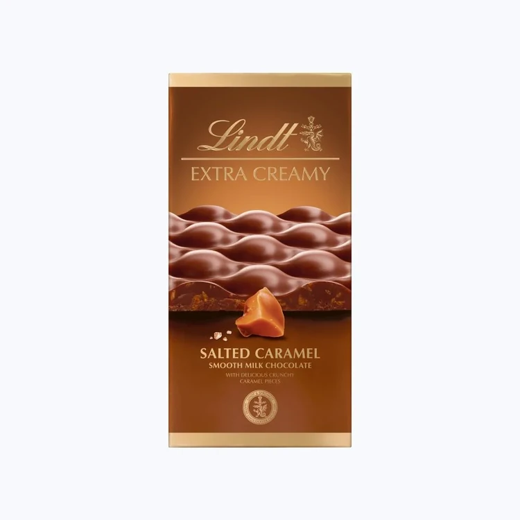 Lindt Extra Creamy Smooth Salted Caramel Milk Chocolate Bar