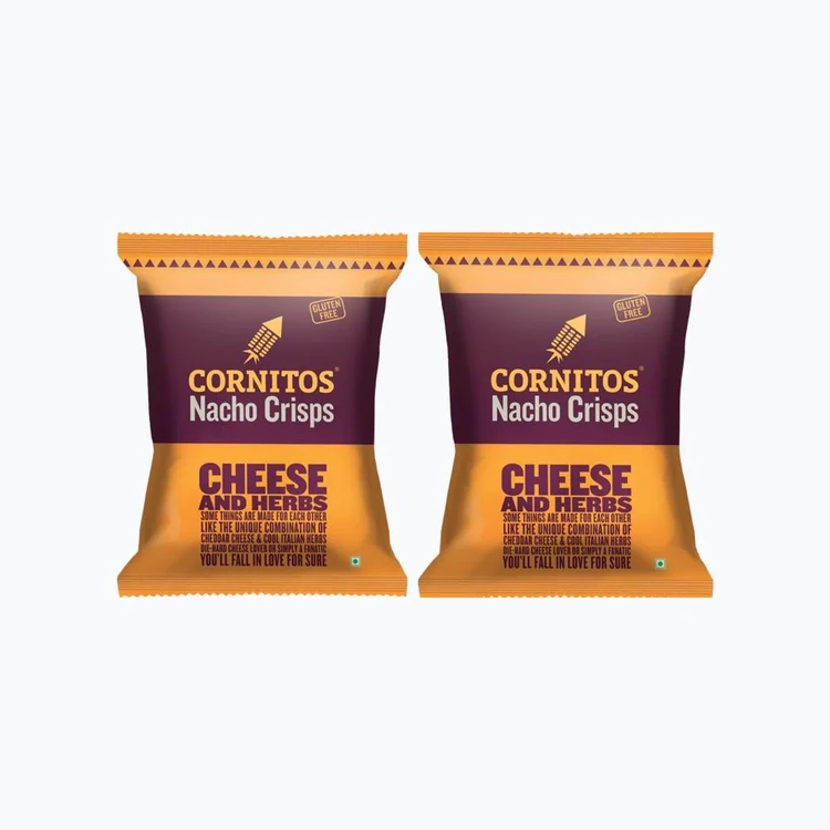 Cornitos Cheese & Herbs Nachos - Pack of 2