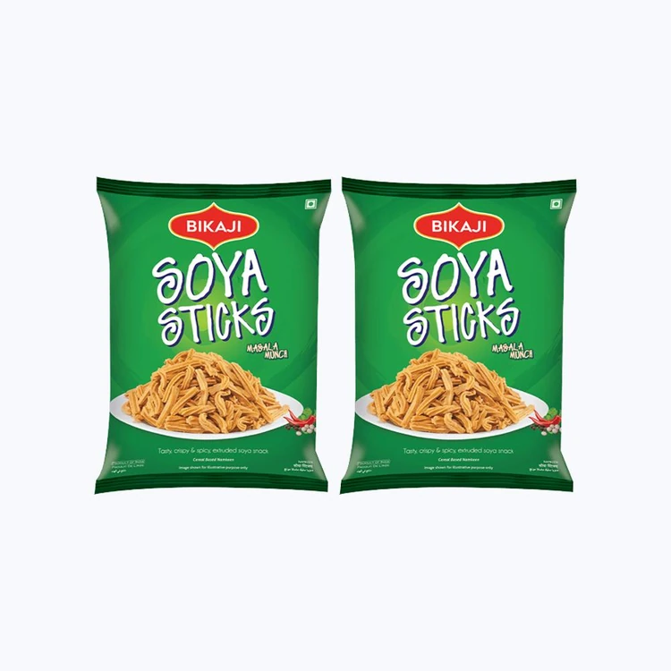 Bikaji Masala Munch Soya Sticks - Pack of 2