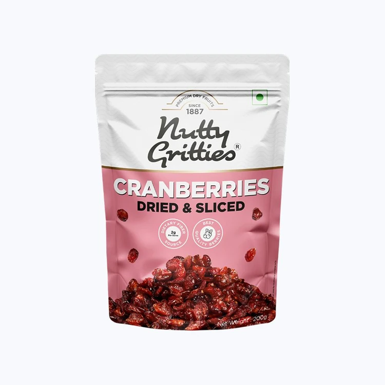 Nutty Gritties Sliced Dried Cranberries (Ona Cranberries)