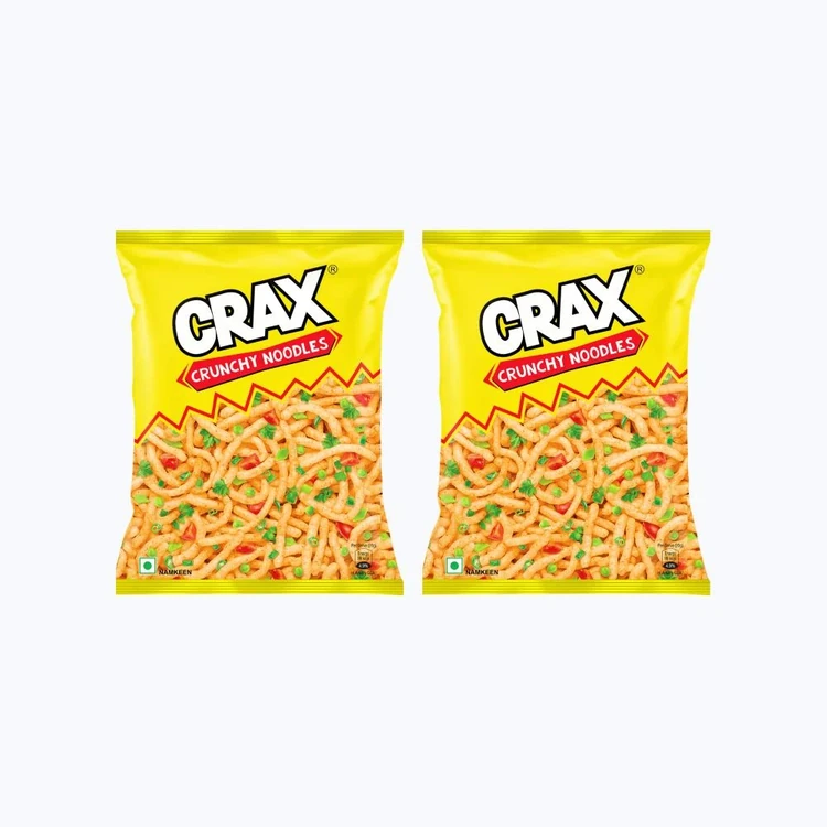Crax Crunchy Noodle Puffs Chips Snacks - Pack of 2