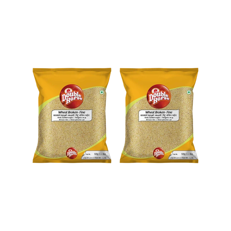 Double Horse Fine Broken Wheat / Daliya - Pack of 2 (Godhi Rave)