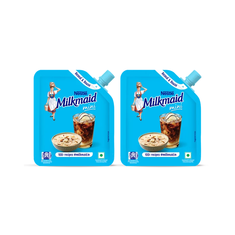 Nestle Milkmaid Mini Sweetened Liquid Condensed Milk - Pack of 2