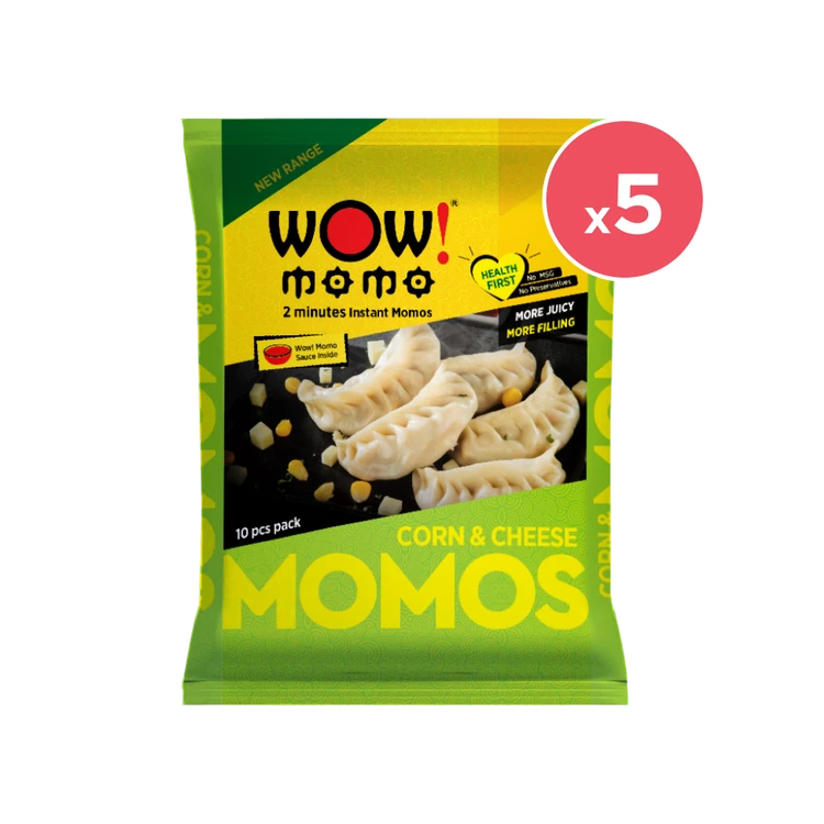Wow! Momo Corn & Cheese Momos (Frozen) - Pack of 5