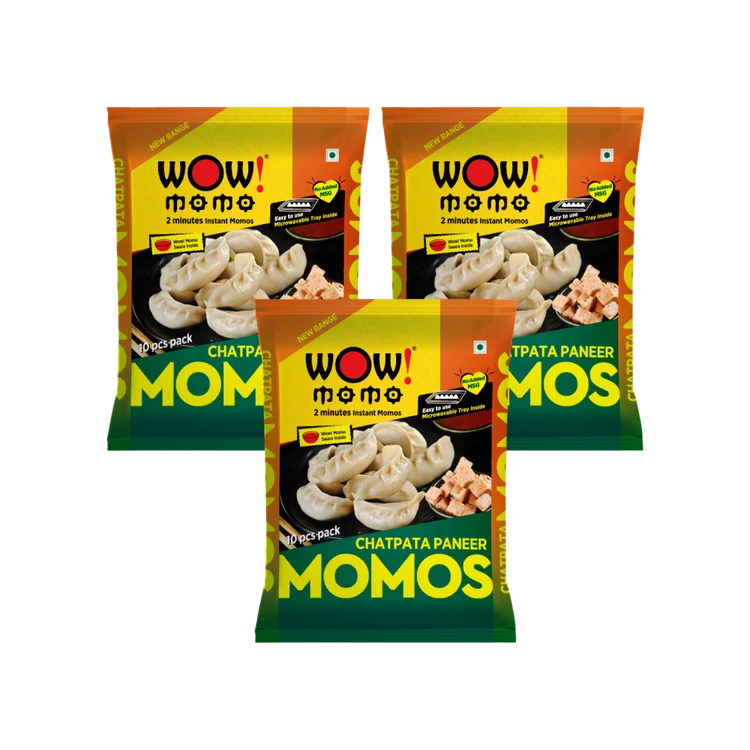 Wow! Momo Chatpata Paneer Momos - Pack of 3