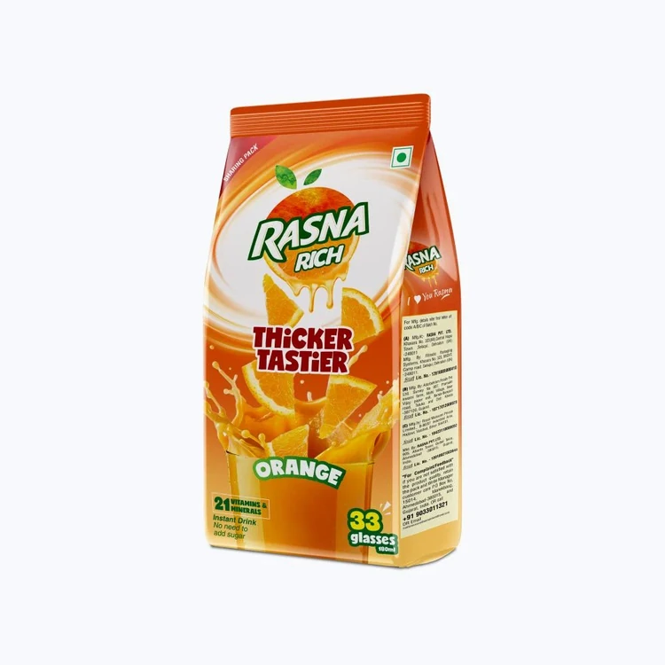 Rasna Fruit Plus Florida Orange Drink Mix