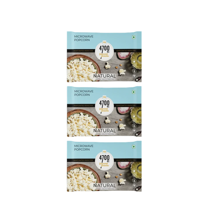 4700BC Natural Healthy Microwave Popcorn Jumbo Size - Pack of 3