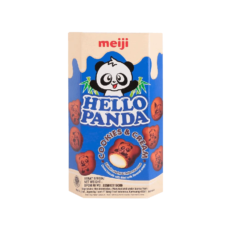 Meiji Hello Panda Cream Center Filled Biscuits