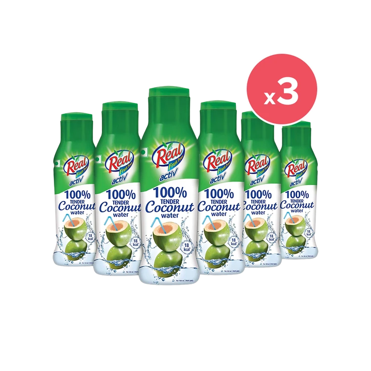 Real Activ Coconut Water - Pack of 6 - Pack of 3