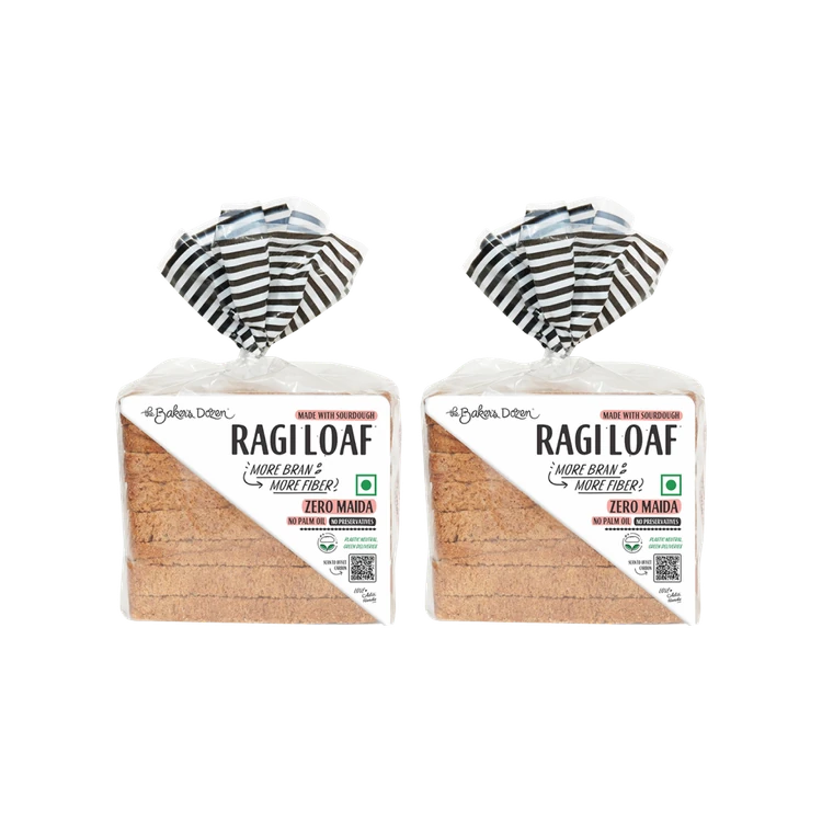 The Baker's Dozen Ragi Loaf/ Bread - Pack of 2