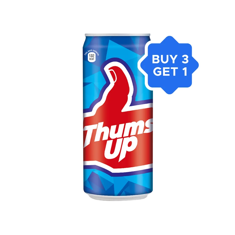 Thums Up Soft Drink - Buy 3 Get 1 Free