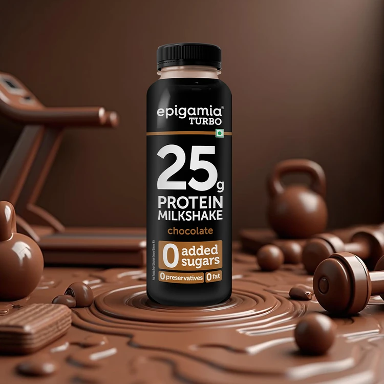 epigamia Turbo Chocolate Protein Milkshake