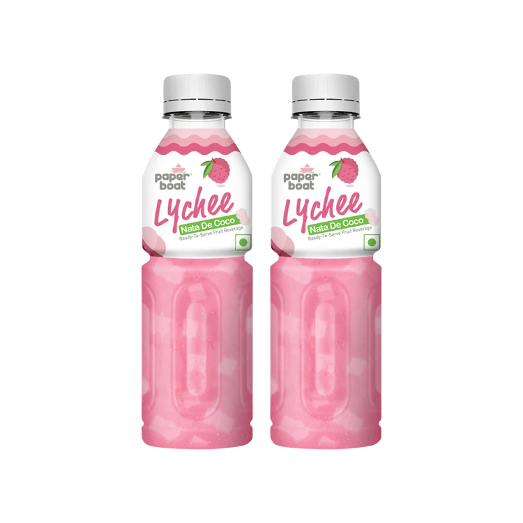 paper boat Nata De Coco Lychee Juice - Pack of 2