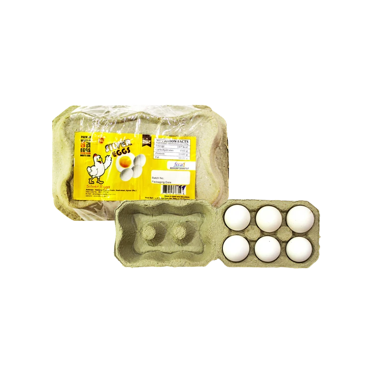 SILVER EGGS Healthy Farm Fresh White Eggs