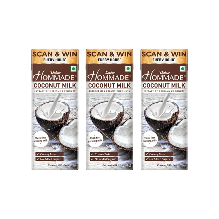 Hommade Coconut Milk - Pack of 3
