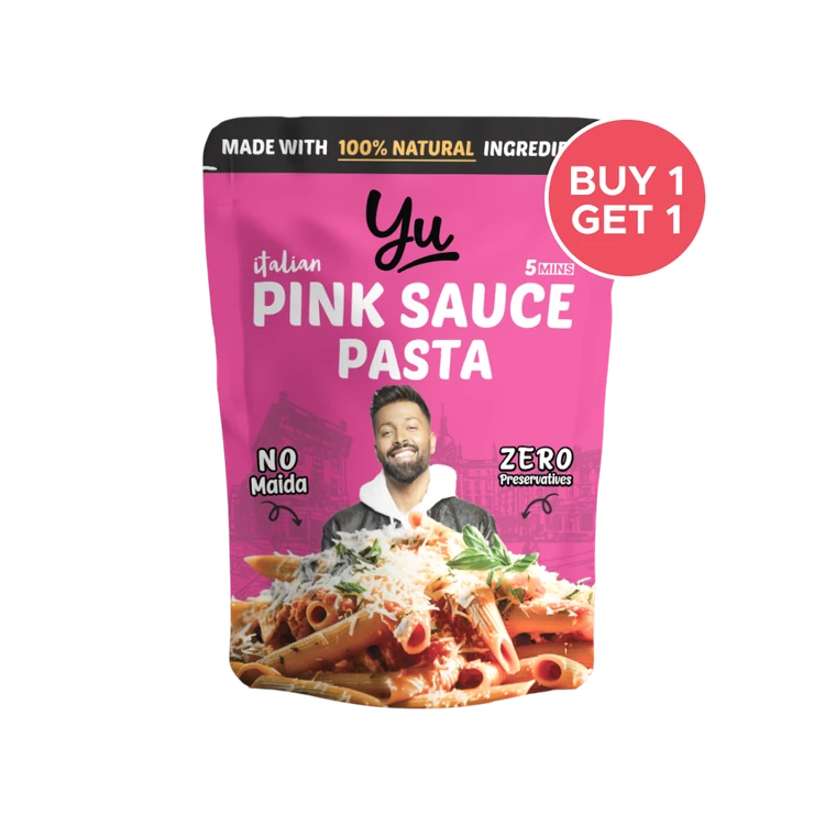 Yu Pink Sauce Instant Wheat Pasta (Penne) - Buy 1 Get 1 Free