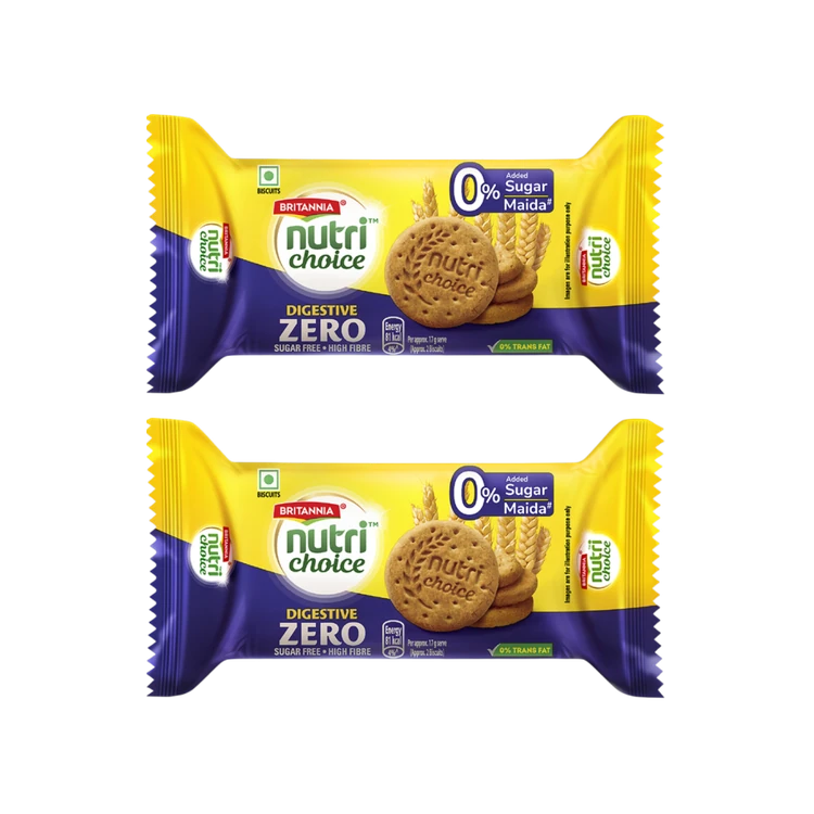 Britannia NutriChoice Digestive Zero Biscuit - Pack of 2