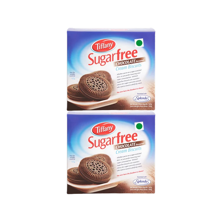 Tiffany Sugar Free Cream Biscuits - Chocolate Flavour - Pack of 2