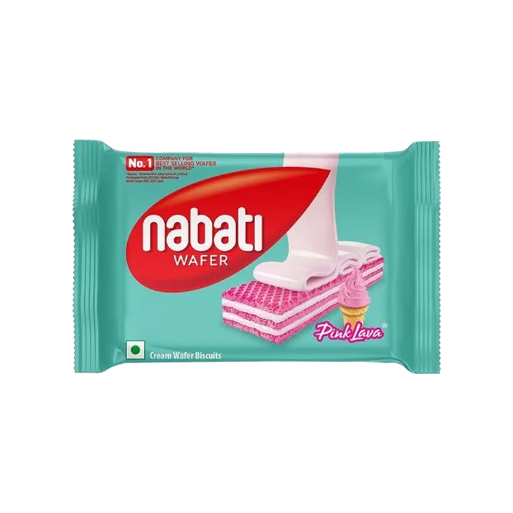 Nabati Pink Lava Cream Wafer Biscuit