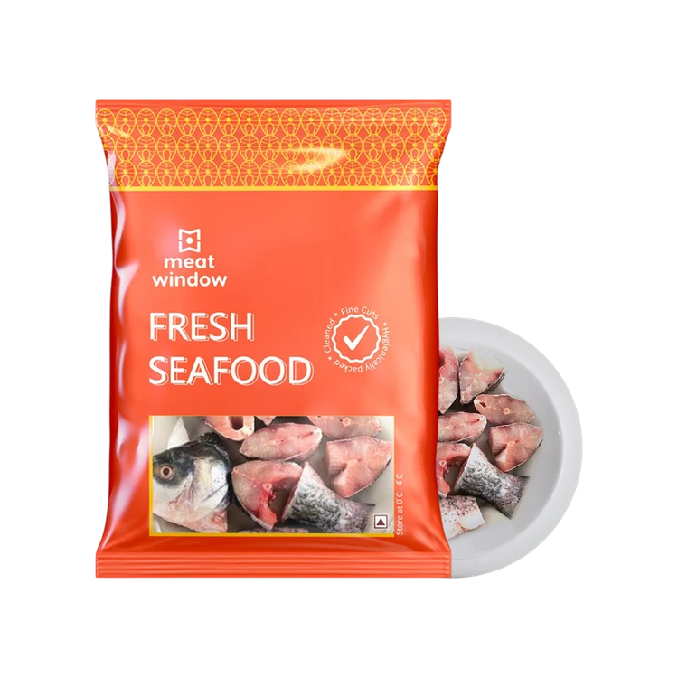 Meat Window Catla Bengali Cut (With Head)