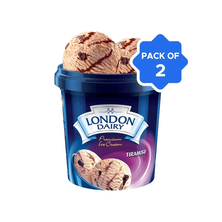 London Dairy Tiramisu Ice Cream Cup - Pack of 2