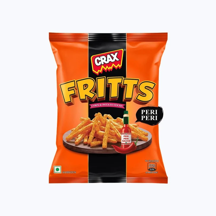 Crax Fritts Peri Peri Corn & Potato Sticks Snacks