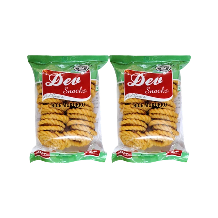 Dev Rice Murukku Namkeen - Pack of 2