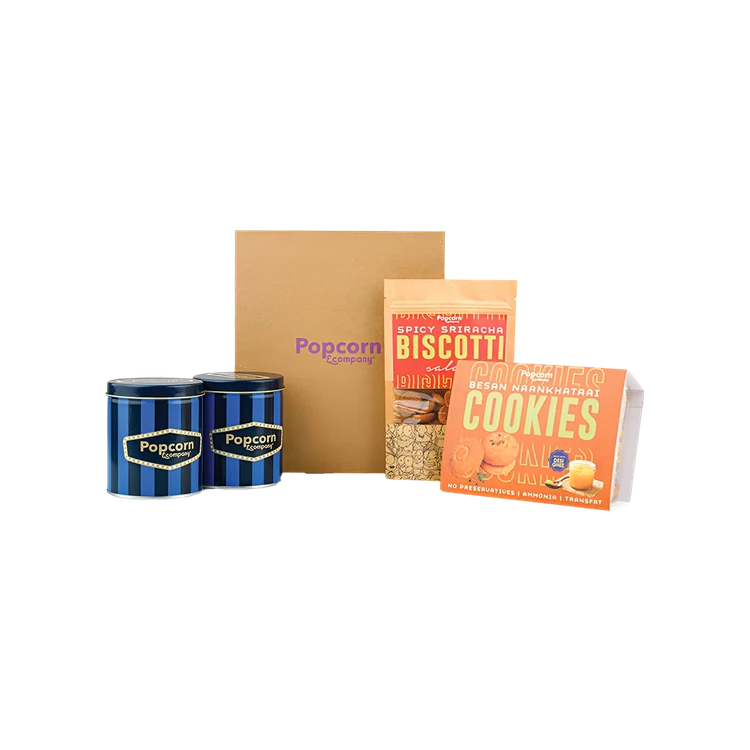 Popcorn & Company Celebration Brown Gift Box