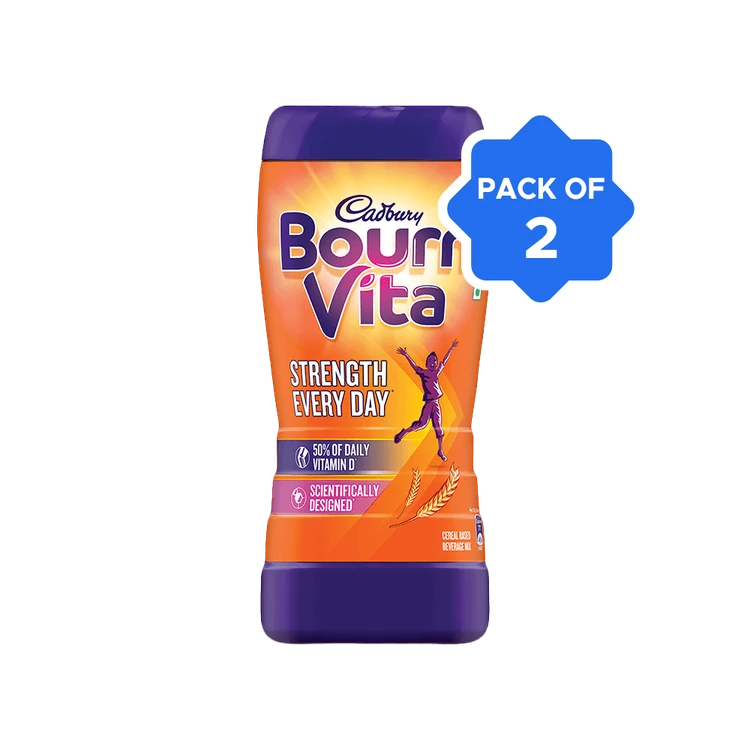 Bournvita Chocolate Drink Mix (Jar) - Pack of 2