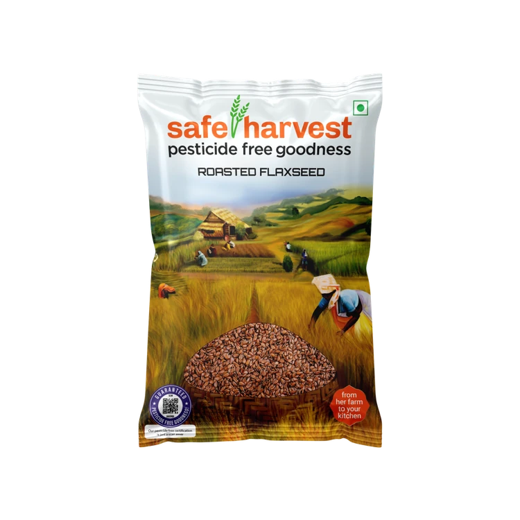 Safe Harvest Roasted Pesticide-Free Flax Seeds