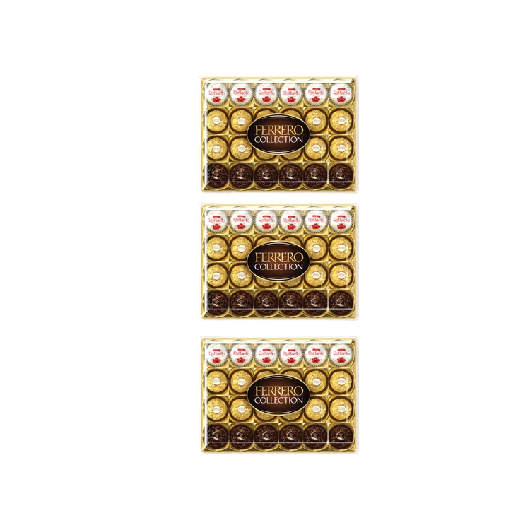 Ferrero Collection Assorted Chocolate Gift Pack (24 pieces) - Pack of 3